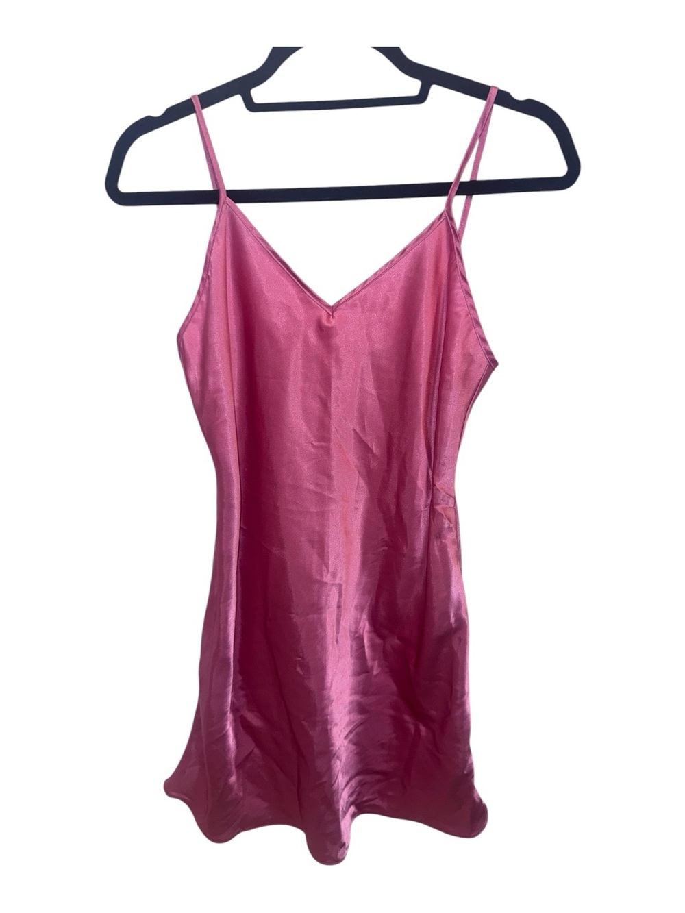Gilligan & O'Malley Pink Satin Slip Dress